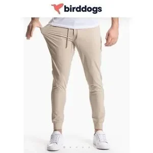 Pantalon Chino Birddogs Homme 32x30 – Kaki Stretch – Léger Poche Zippée – Occasion NEUF